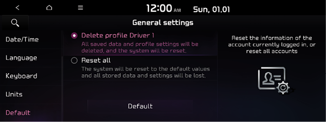 Configuring the general system settings